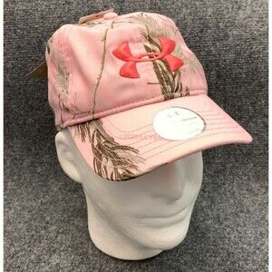 Under Armour RealTree APC Hat Womens Snapback Adjustable Pink Camo Cap